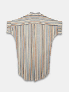 Women's Linen Viscose Boxy Fit Dress Cream