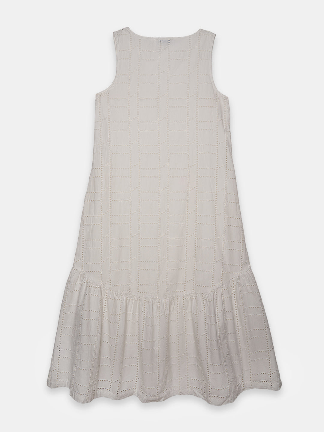 Women's 100% Cotton Regular Fit Dress White