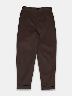 Women's Cotton Lycra Regular Fit Pants Brown