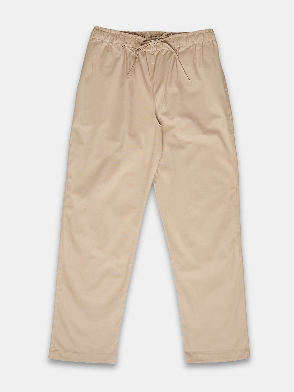 Women's Cotton Lycra Regular Fit Pants Beige