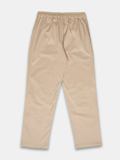 Women's Cotton Lycra Regular Fit Pants Beige