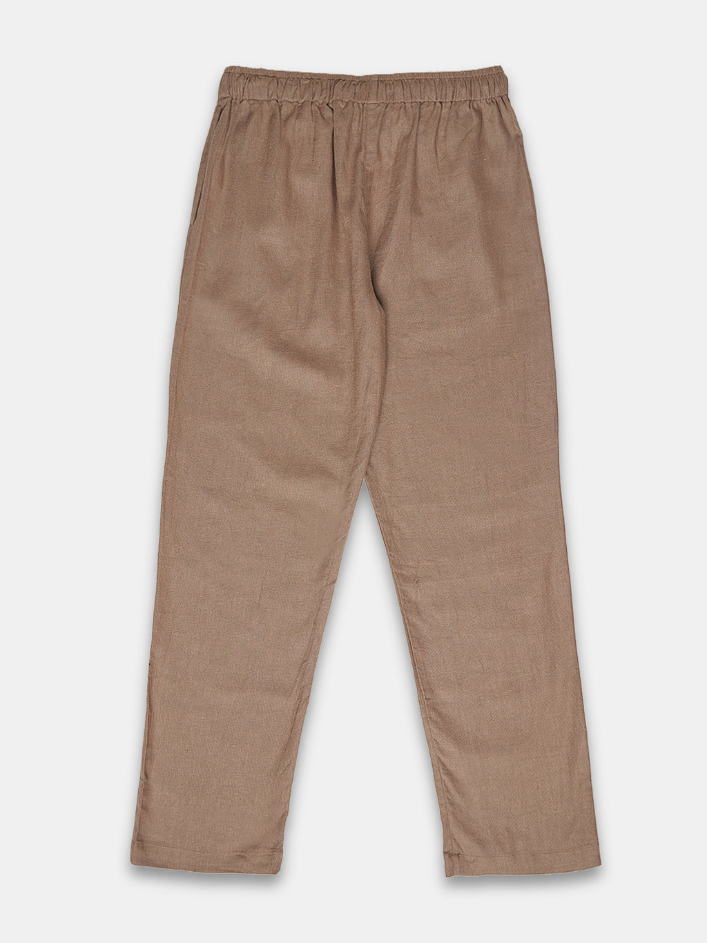 Women's Linen Viscose Regular Fit Pant Beige