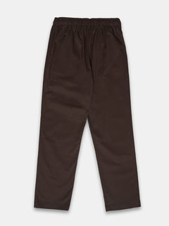 Women's Cotton Lycra Regular Fit Pants Brown