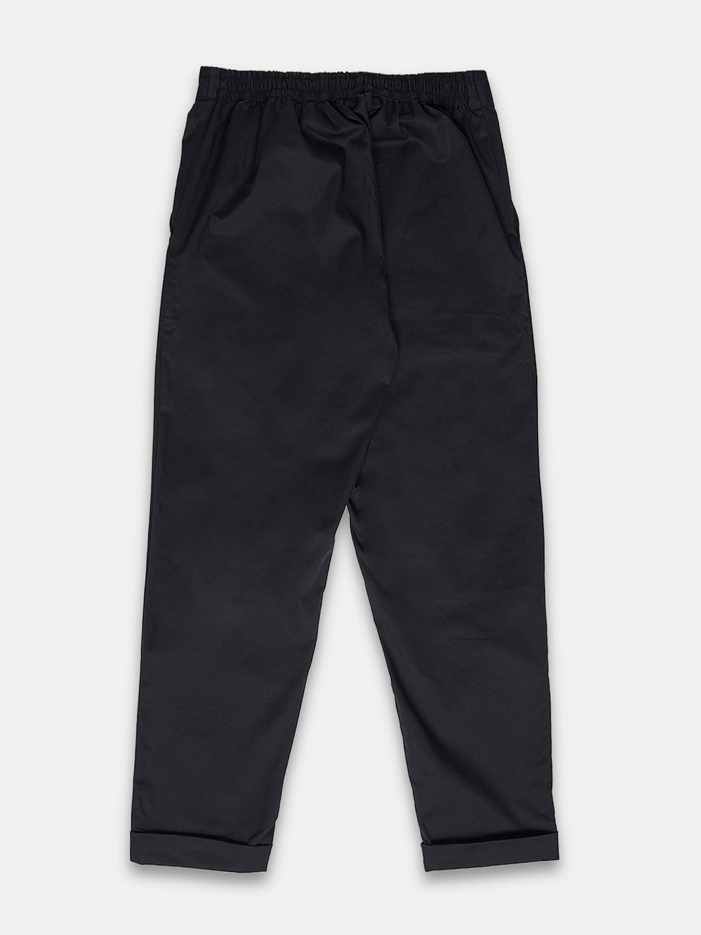 Women's Cotton Lycra Regular Fit Pants Black