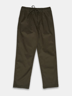 Women's Cotton Lycra Regular Fit Pants Olive