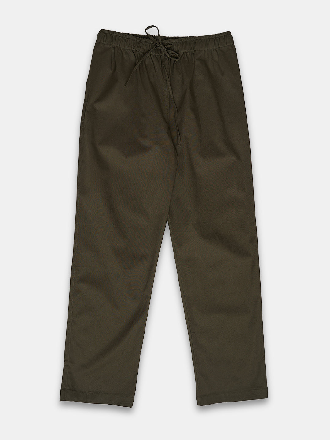 Women's Cotton Lycra Regular Fit Pants Olive
