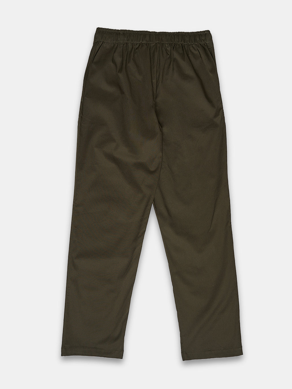 Women's Cotton Lycra Regular Fit Pants Olive