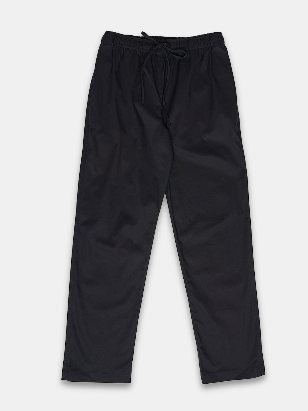 Women's Cotton Lycra Regular Fit Pants Black
