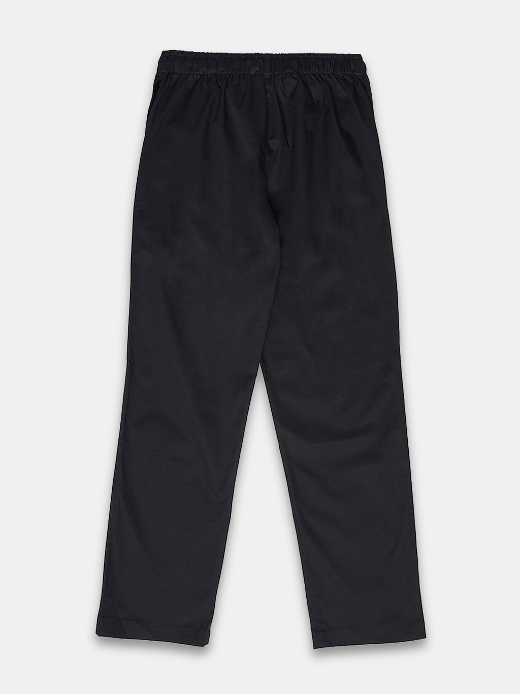 Women's Cotton Lycra Regular Fit Pants Black