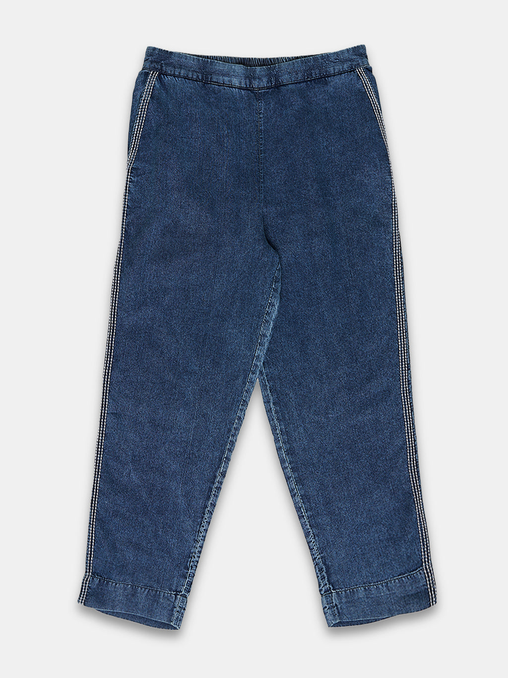 Women's 100% Cotton  Regular Fit Pant Denim