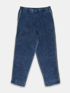 Women's 100% Cotton  Regular Fit Pant Denim