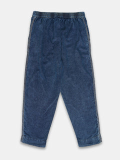 Women's 100% Cotton  Regular Fit Pant Denim