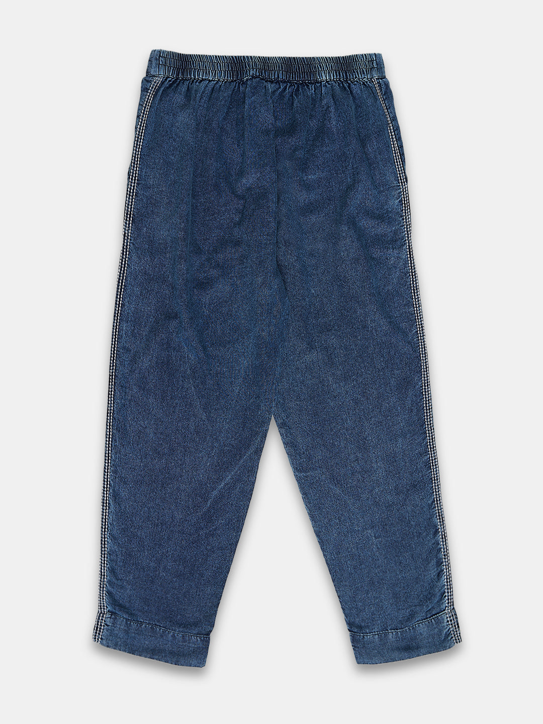 Women's 100% Cotton  Regular Fit Pant Denim