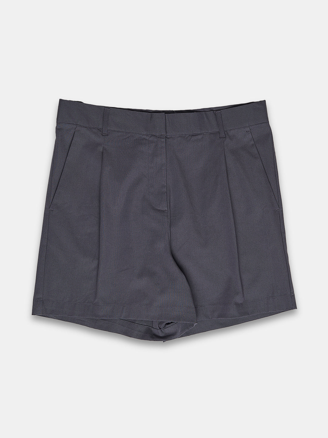Women's Cotton Lycra Regular Fit Shorts Grey