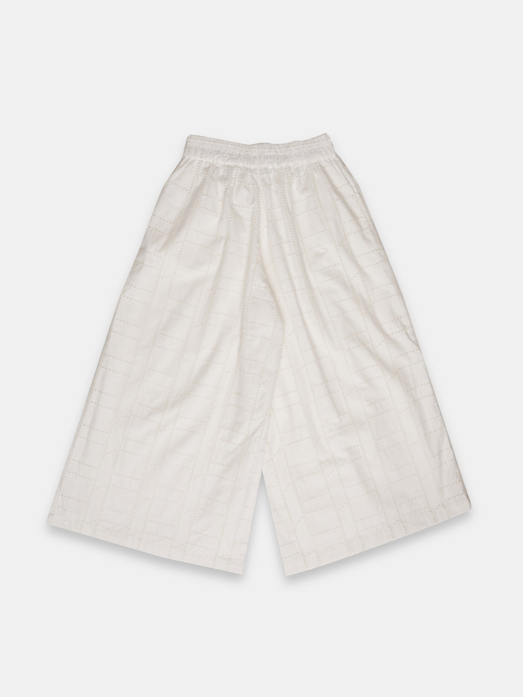 Women's 100% Cotton Regular Fit Culotte White