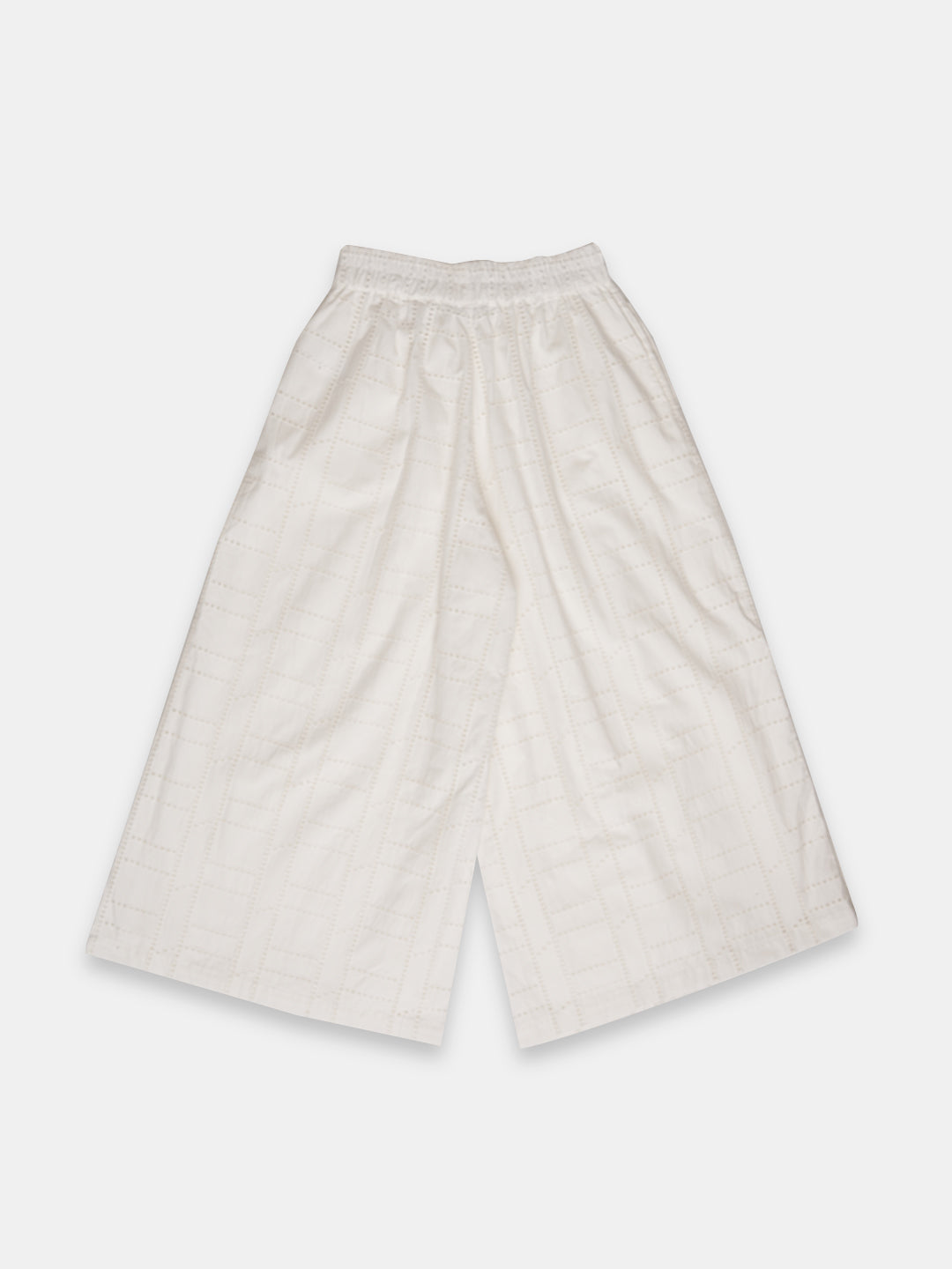 Women's 100% Cotton Regular Fit Culotte White