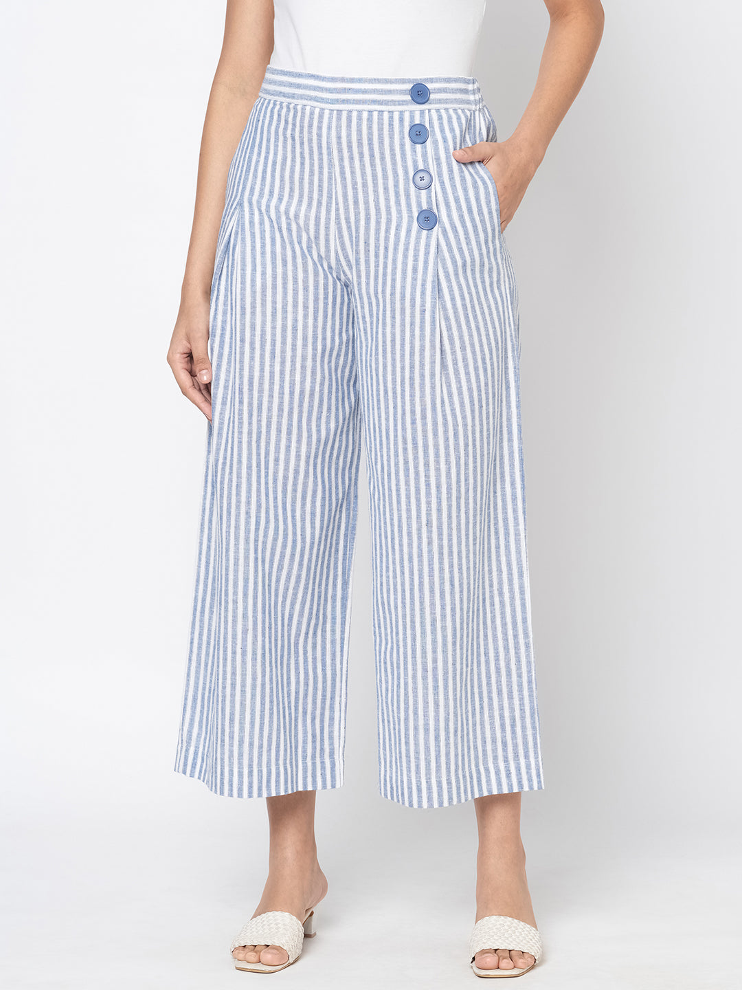 Men's Striped Trousers | Explore our New Arrivals | ZARA India
