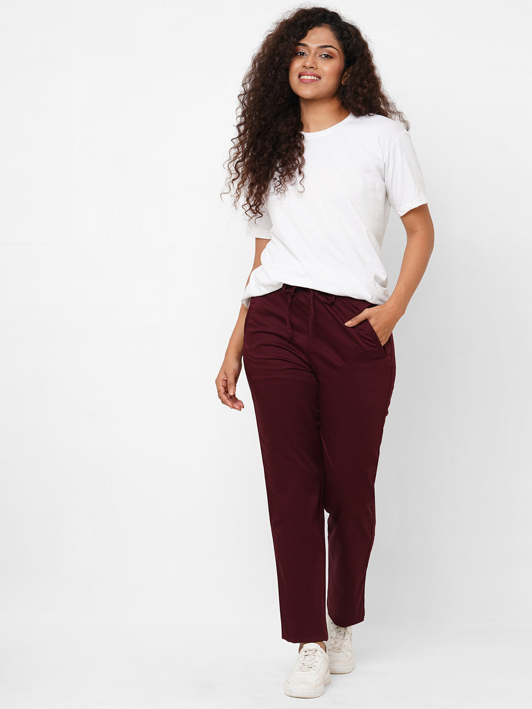 Buy Awesome KC30 Indigo Top With Maroon Pants Online | Kessa