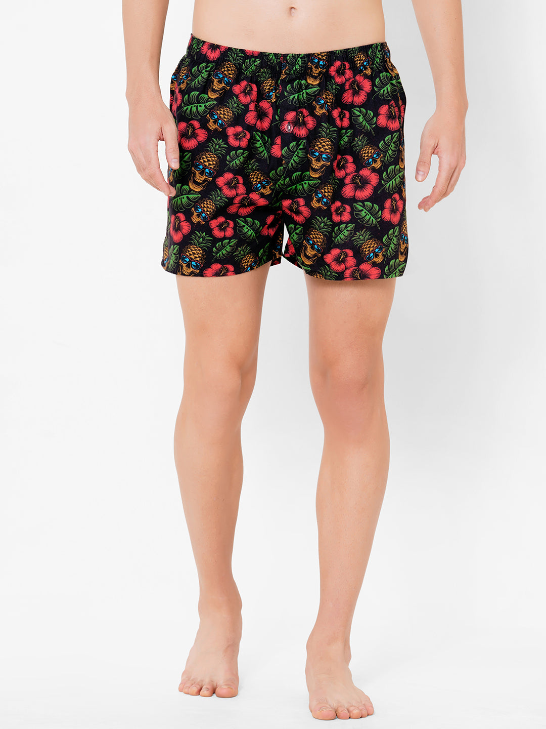 Men's Cotton Black Regular Fit Boxer
