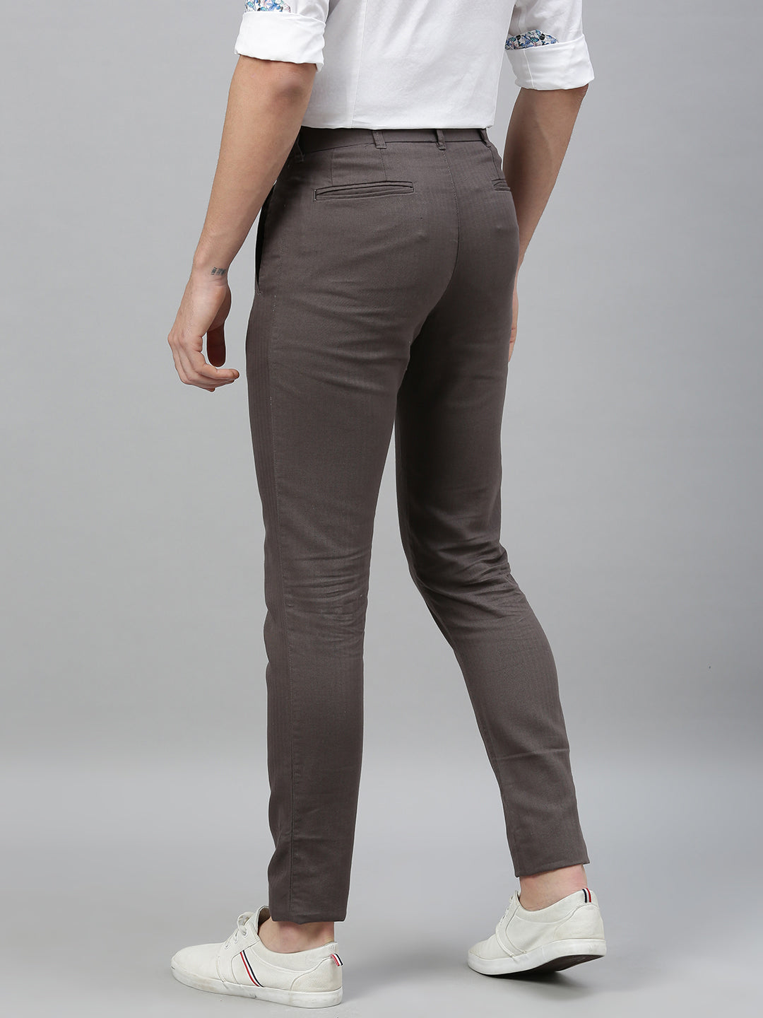 Buy PlaidPlain Mens Slim Fit Khaki Pants Stretch Cropped Chino Skinny  Pants Khaki 27W x 27L at Amazonin