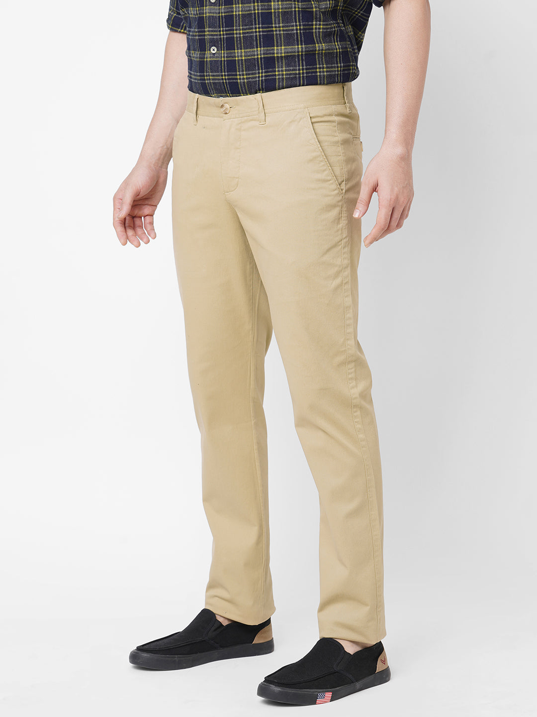 Off-White Pleated Duca Pants in Pure Cotton | SUITSUPPLY US