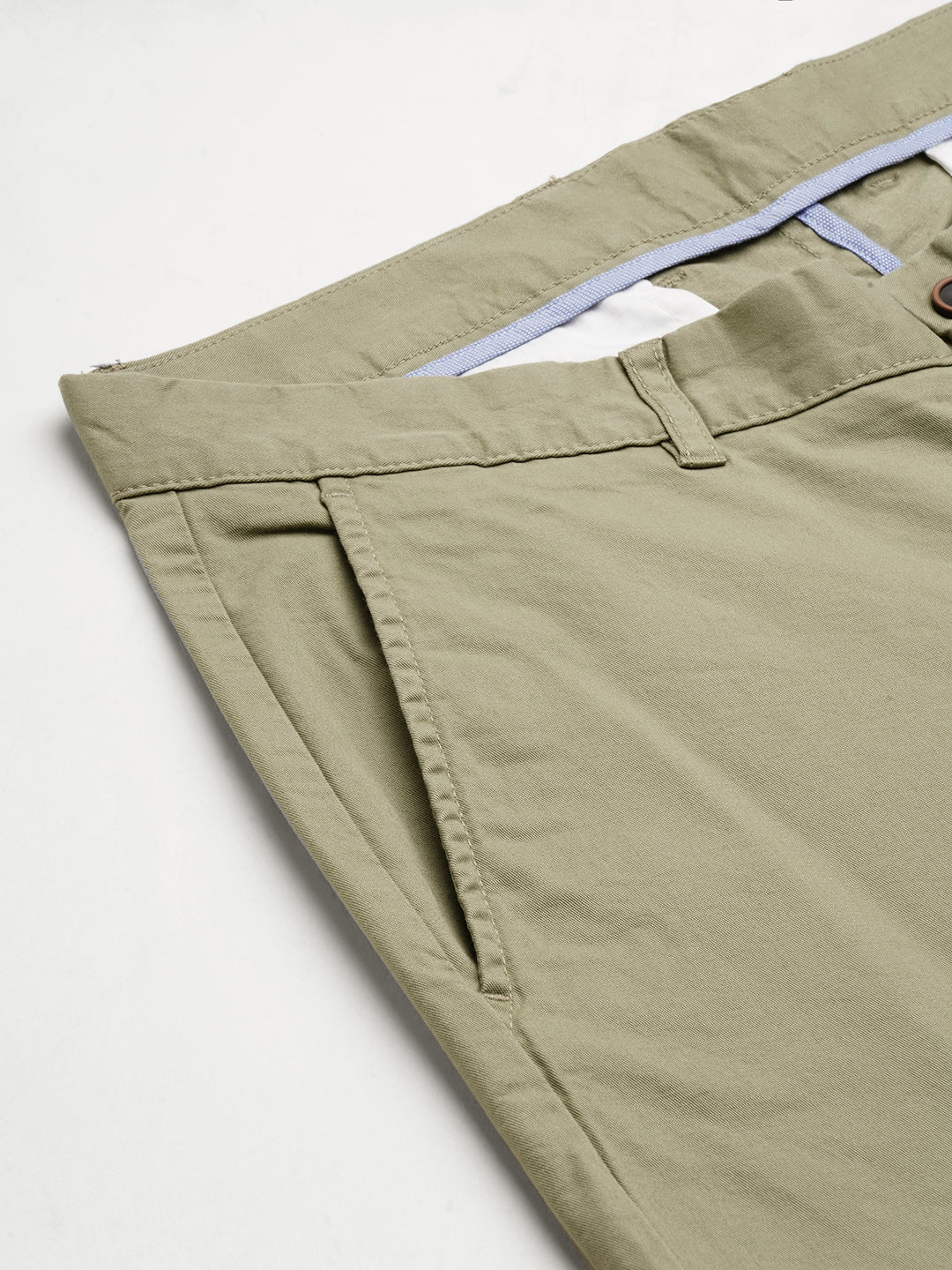 Dark Green Solid Stretchable Lycra Pants, SKYWALK-1102