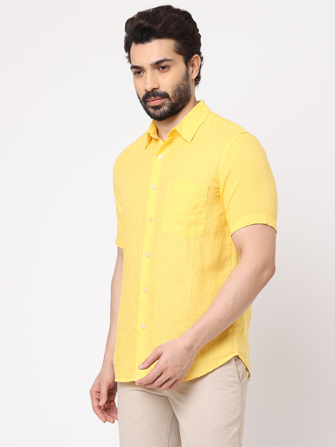 English Navy Men Solid Formal Yellow Shirt - Buy English Navy Men Solid  Formal Yellow Shirt Online at Best Prices in India | Flipkart.com